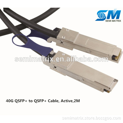 2 meter length 40G QSFP+ Direct Attach Active Copper Cable